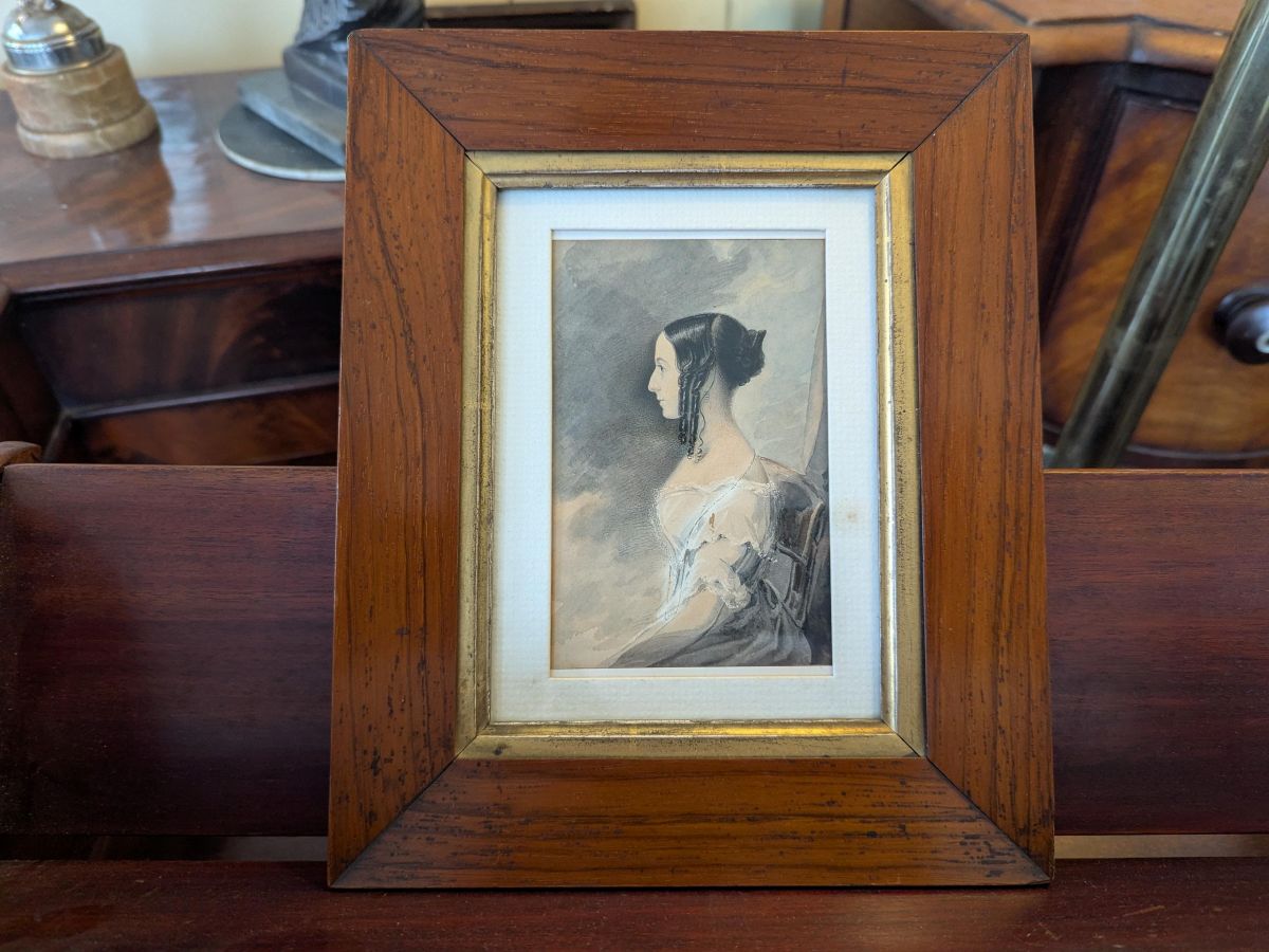 Mid 19th Century Watercolour Of Caroline Louisa Foster